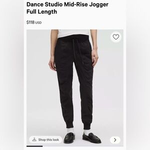 Lululemon Dance Studio Mid-Rise Jogger
Full Length 8